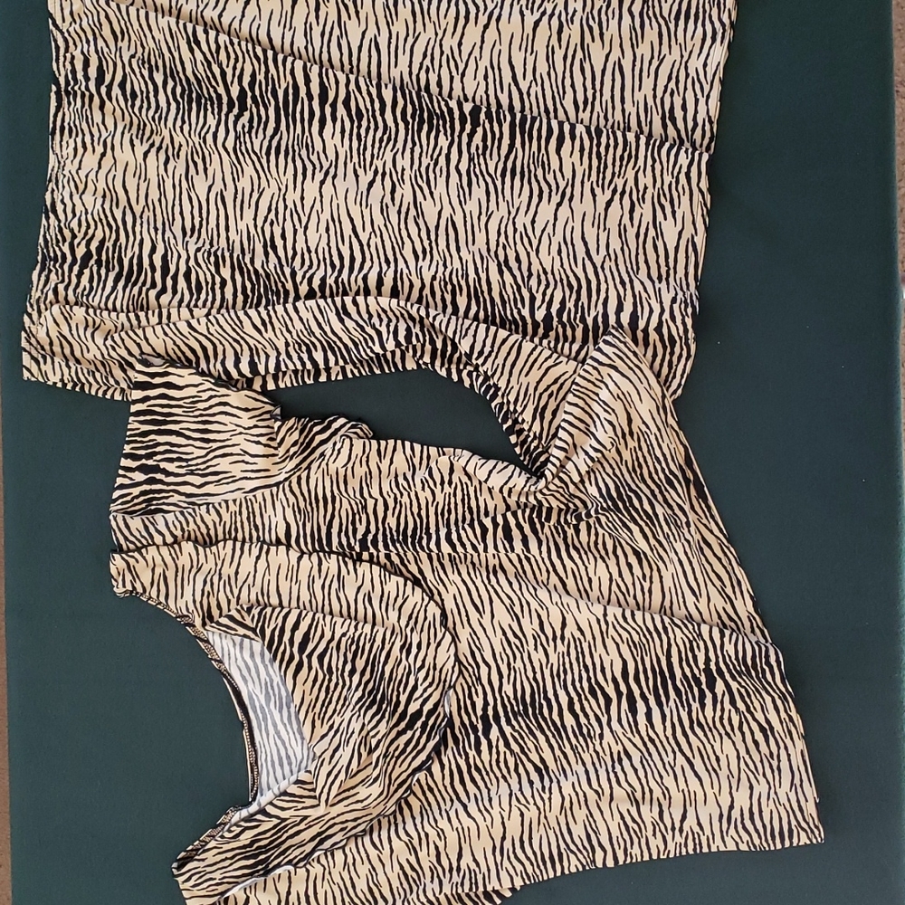 Tiger print 2 peice dress